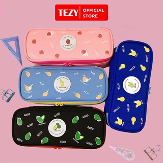 Túi đựng bút chữ nhật cỡ lớn vải cao cấp hình hoạt tiết hoa lá dễ thương - MXQ5430