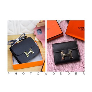 BỘ SET TÚI VÍ HM KHÓA CHỮ H FULLBOX