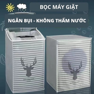 Bọc trùm máy giặt cửa ngang,cửa trên chống bụi chống nước che phủ máy giặt đẹp 88192 THẾ GIỚI TIỆN ÍCH