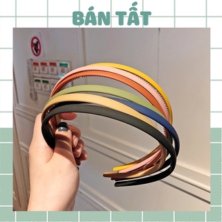 Bờm/Băng Đô cài tóc trơn pastel nhám đơn giản dễ phối đồ