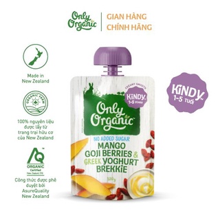 Dinh Dưỡng Ăn Dặm Sữa Chua Hy Lạp, Xoài, Kỷ Tử Và Các Loại Dâu Only Organic 100g