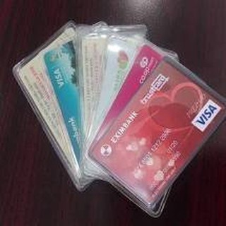 Vỏ bọc bảo vệ thẻ căn cước, thẻ ngân hàng, bằng lái xe loại 1 Set 10 Cái