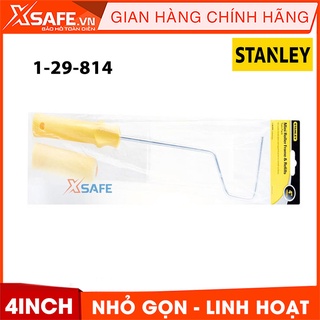 Lăn sơn STANLEY 1-29-814 100mm Con lăn sơn tay cầm nhựa thoải mái, vải bông mềm thấm tốt, lăn êm, sơn ra đều -Chính hãng