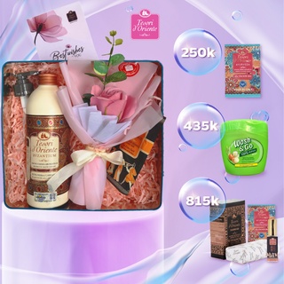 Hộp quà tặng Sữa tắm Tesori d' Oriente 500ml kèm hoa thiệp phiên bản giới hạn dành cho các dịp đặc biệt