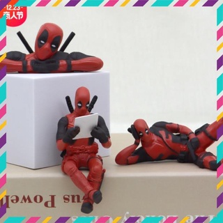 Mô Hình Nhân Vật Dead Pool 3 Tư Thế Khác Nhau, Mô Hình Marvel, Trang Trí Phòng Làm Việc, Góc Học Tập