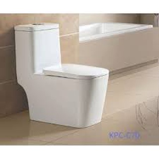 Bồn cầu 1 khối cao cấp keli C70,  xả xoáy, nắp êm, men chống bám bẩn - bảo hành 10 năm