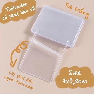Toploader đựng card ảnh size B8 , thẻ bảo vệ ảnh có seal