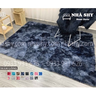 [Mã LIFEHL50K giảm 10% tối đa 50K đơn 200K] Thảm Lông Trải Sàn Màu Loang - Cao Cấp - Thảm Lông Giá Rẻ - Nhiều Size