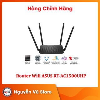 Router Wifi Asus RTAC1500UHP Băng Tần Kép router mạng MUMIMO Hàng Chính Hãng