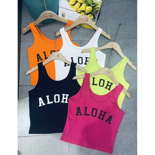 Áo ba lỗ in chữ alo