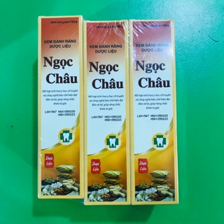Kem đánh răng dược liệu Ngọc Châu hộp 100g