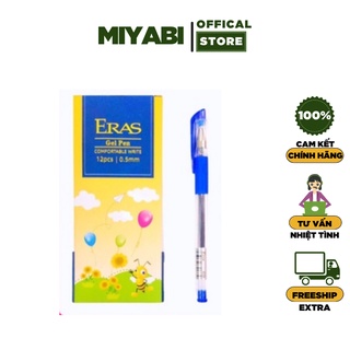 Bút bi nước xanh ,đen ,đỏ Eras ngòi 0.5mm – bút mực gel đen cao cấp văn phòng phẩm - Miyabi Store