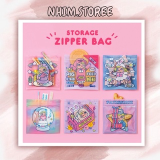 Túi Zip Hàn Quốc Đựng Quà Tặng Dễ Thương Tái Sử Dụng Nhiều Lần