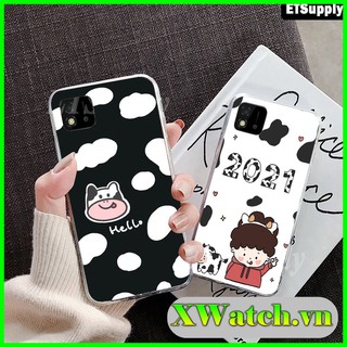 Ốp lưng silicon Oppo F1s / A59 A3s A15 / A15s A31 F11 Pro Reno 2F  F11 F11 pro Reno 3 A52 A72 A92 in hình Bò sữa P1