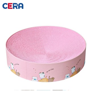 [Mã PET50K giảm Giảm 10% - Tối đa 50K đơn từ 250K] BCM 013 Bàn Cào Móng Cho Mèo Hình Tròn (33x33x5.5 cm) - BCM 013