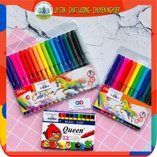 Bút dạ màu - bút màu nước Deli 12 - 18 - 24 màu