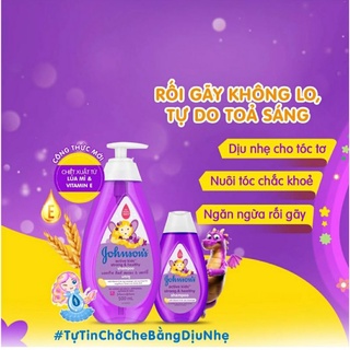 Dầu gội óng mượt cho bé gái Johnson's Active Kids Shiny Drops shampoo 500ml