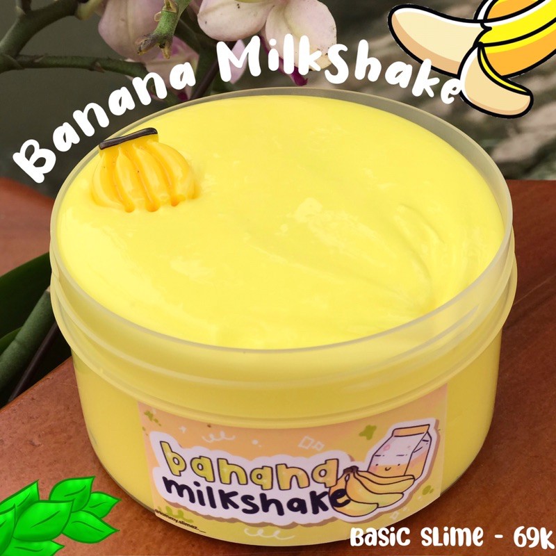 Basic Slime Banana Milkshake - Slime An Toàn - Chất Nhờn Ma Quái Dẻo, Mềm, Siêu Đã Tay, Slime Quà tặng Đồ Chơi Trẻ Em,