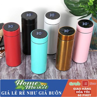 Bình Giữ Nhiệt 500ml Nắp Cảm Ứng Nhiệt Độ Inox 304 Cao cấp