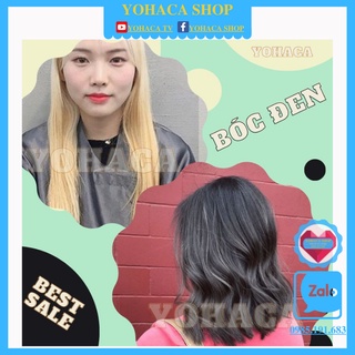Màu Nhuộm Bóc Đen Caitu a+ Bóc màu đen tóc đã nhuộm đen phủ bạc YOHACA(kèm oxy +mũ+dưỡng+găng tay)