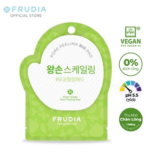[Mua 2 giảm 40%] Bông Tẩy Tế Bào Chết Kiểm Soát Lỗ Chân Lông Nho Xanh Frudia Green Grape Pore Peeling Pad 3ml