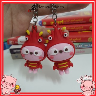 (Sẵn Hàng tại SG, ship hỏa tốc 2h) Móc khóa Con Tôm Xinh Xắn, keychain hot trend, dịch ship bình thường Tiệm Của Cá Heo