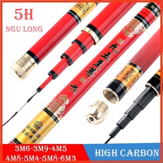 [Cần Câu Tay] Cần câu tay carbon 5H Ngulong - Cần câu tay carbon 5H