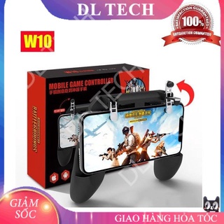 Tay Cầm Game W10 Có Nút Bắn + Joystick Cho Điện Thoại Chơi Pubg, Ros, Free Fire Controller - Tay cầm chơi game DL TECH