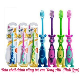 (GIAO MÀU NGẪU NHIÊN) Bàn chải trẻ em hình thú Yong Aili Thái Lan