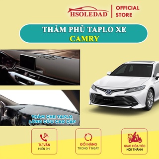 Thảm taplo Toyota Camry bằng lông Cừu 3 lớp hoặc Da Cacbon