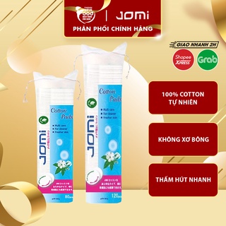 Bông tẩy trang 100% cotton tự nhiên Jomi Cotton Pads