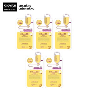 Combo 5 Mặt Nạ Phục Hồi Da, Dưỡng Da Căng Mịn Mediheal Collagen Impact Essential Mask Ex 25ml x5