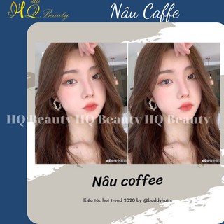 Thuốc nhuộm tóc màu Nâu Coffee + Tặng gang tay và trợ nhuộm