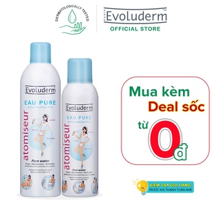 Bộ xịt khoáng dưỡng da cấp ẩm Evoluderm Atomiseur Eau Pure 400ml và 150ml