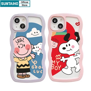 Suntaiho ốp lưng iphone Ốp điện thoại mềm họa tiết hoạt hình thích hợp cho iPhone 11 Pro 11 12 13 Pro max XS max XR 7 plus 8plus