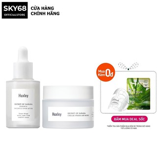Combo Dưỡng Da Ẩm Mượt, Trắng Sáng Chiết Xuất Xương Rồng Huxley (SR Brightly Ever After 30ml + Kem Fresh And More 50ml)