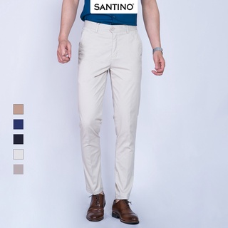 Quần Kaki công sở Cotton SANTINO cao cấp, form ôm nhẹ, co dãn thoáng mát, dễ dàng vận động - K617