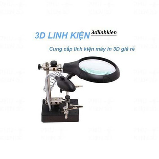 bộ giá Hàn thiết có kính lúp + đèn led+mỏ kẹp 16129c