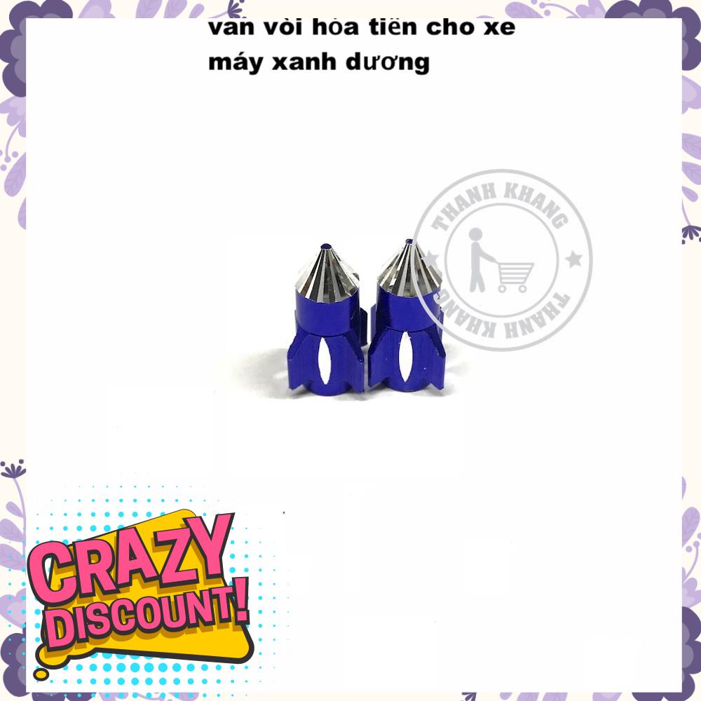 van vòi hỏa tiễn cho mọi xe máy màu xanh dương thanh khang 006001279 (1 cặp)