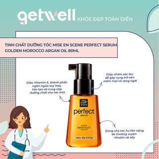 TINH CHẤT DƯỠNG TÓC MISE EN SCENE PERFECT SERUM GOLDEN MOROCCO ARGAN OIL 80ML