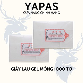 Giấy lau gel nail 1000 tờ , giấy vệ sinh bề mặt móng cứng mịn loại 1