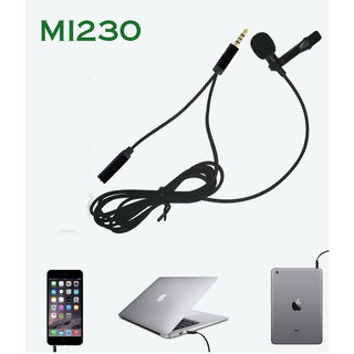 [Mã ELHACE giảm 4% đơn 300K] Micro kẹp áo dùng cho điện thoại, máy tính bảng thu âm chuẩn