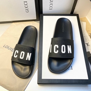 Dép Lê Quai Ngang DSQ ICON Cao Su Chống Nước Khử Mùi .Dép Lê Nam Chống Trơn Siêu Bền Bảo Hành 3 Tháng.Xuất xứ Trung Quốc