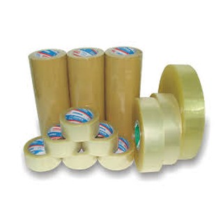 Băng keo 200 yard 7F/6F Trong Đục cuộn to siêu tiết kiệm (1 cây 4 cuộn)