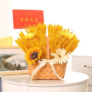 Hoa khô lúa mạch decor nhà cửa, Hoa Lúa Mạch khô retro vintage trang trí bàn làm việc, chụp ảnh