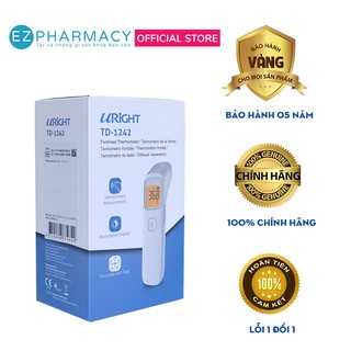 (Tặng quạt tích điện mini) -Nhiệt Kế Điện Tử Hồng Ngoại Uright TD-1242 (Bảo Hành 2 Năm)