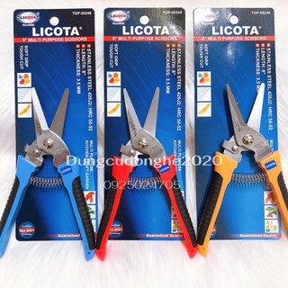 Kéo cắt cành mỏ nhọn thép không gỉ 8" 200mm Licota TGP-00248