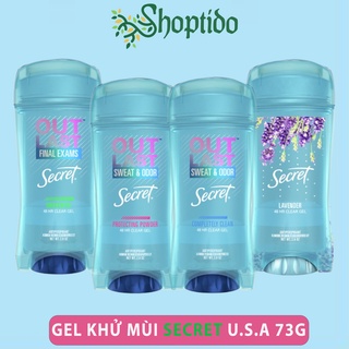 Gel khử mùi Secret Clear Gel giảm tiết mồ hôi cho nữ 73g NPP Shoptido