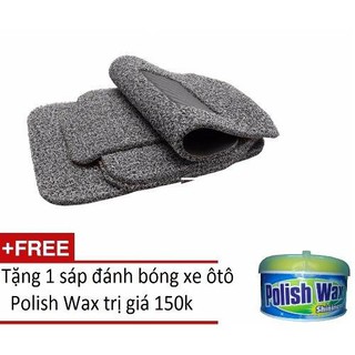 [HOT] Bộ thảm lót sàn xe dấu bụi siêu sạch xe 4-5 chỗ + sáp đánh bóng xe Polish Wax