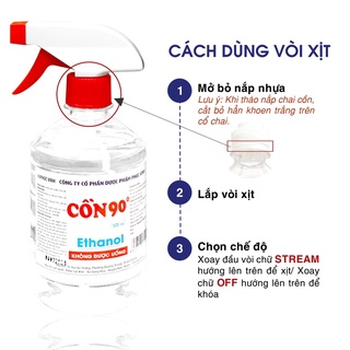 [Ship nhanh HCM] Cồn 70/90 độ - Sát khuẩn, Sát trùng vết thương (500ml/1000ml)